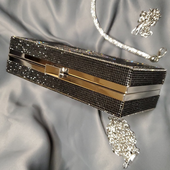 Rhinestone Ace of‎ Spades Clutch